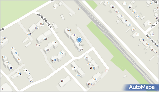 Czerwionka-Leszczyny, Jana Pawła II, 14e, mapa Czerwionka-Leszczyny