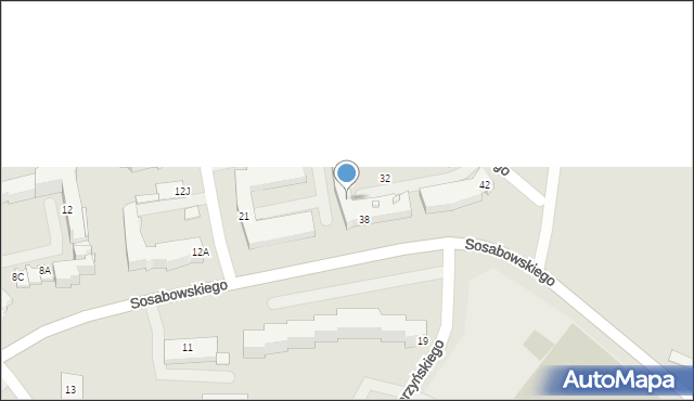 Częstochowa, Jankowskiego Jana Stanisława, 36, mapa Częstochowy