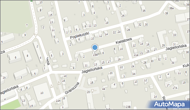 Dąbrowa Tarnowska, Jagiellońska, 13A, mapa Dąbrowa Tarnowska