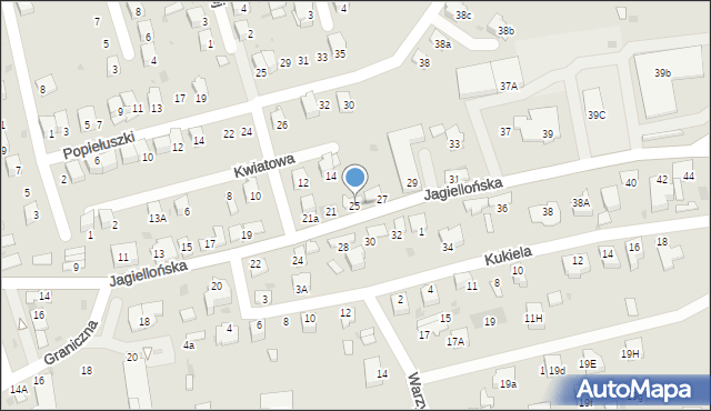 Dąbrowa Tarnowska, Jagiellońska, 25, mapa Dąbrowa Tarnowska