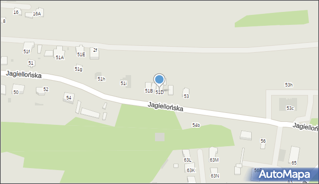 Dąbrowa Tarnowska, Jagiellońska, 51D, mapa Dąbrowa Tarnowska