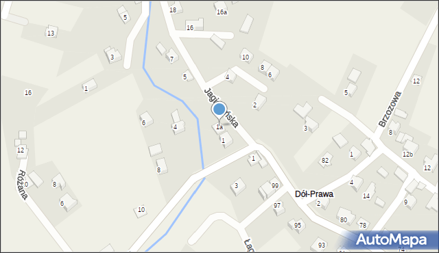 Dankowice, Jagiellońska, 1a, mapa Dankowice