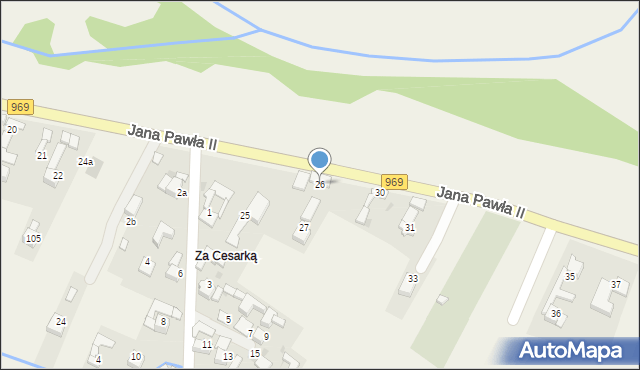 Dębno, Jana Pawła II, 26, mapa Dębno