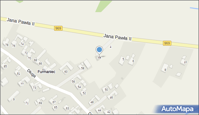 Dębno, Jana Pawła II, 4a, mapa Dębno