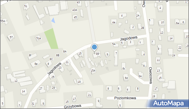 Dębogórze, Jagodowa, 13, mapa Dębogórze