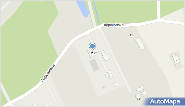 Dobczyce, Jagiellońska, 45a, mapa Dobczyce