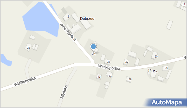 Dobrzec, Jana Pawła II, 2A, mapa Dobrzec