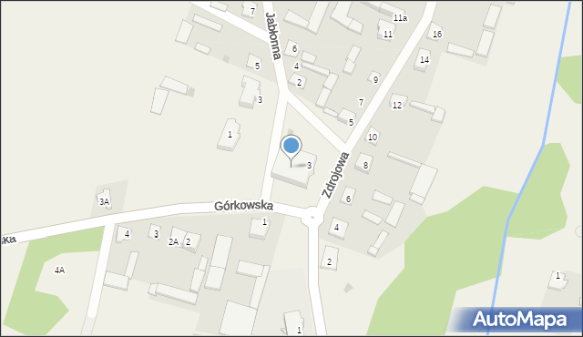 Dobrzyjałowo, Jabłonna, 3, mapa Dobrzyjałowo