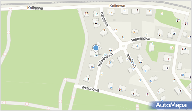 Dolaszewo, Jaśminowa, 14, mapa Dolaszewo