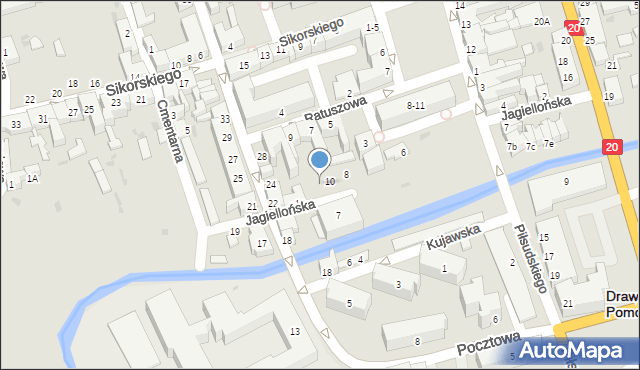 Drawsko Pomorskie, Jagiellońska, 12, mapa Drawsko Pomorskie