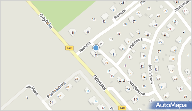 Drawsko Pomorskie, Jarzębinowa, 23, mapa Drawsko Pomorskie