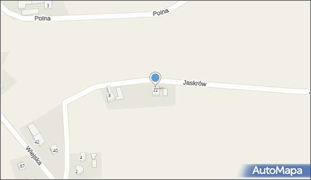 Drogomyśl, Jaskrów, 12, mapa Drogomyśl