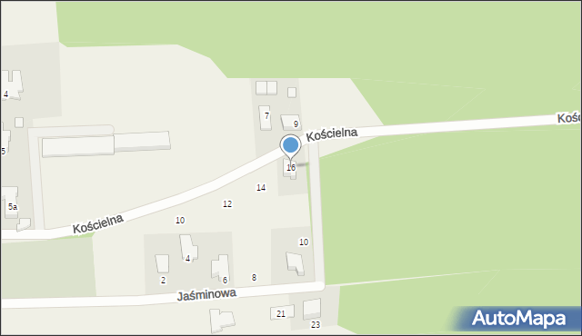 Droszków, Jaśminowa, 16, mapa Droszków