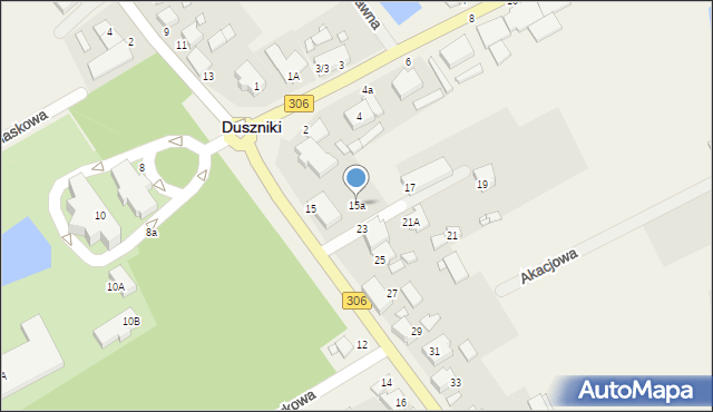 Duszniki, Jana Pawła II, 15a, mapa Duszniki