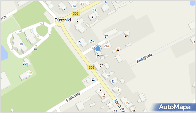 Duszniki, Jana Pawła II, 25, mapa Duszniki