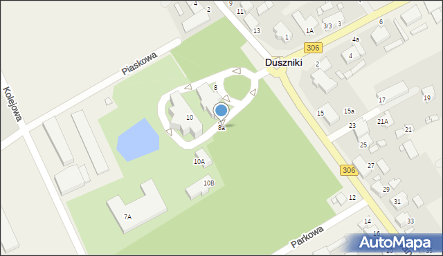 Duszniki, Jana Pawła II, 8a, mapa Duszniki
