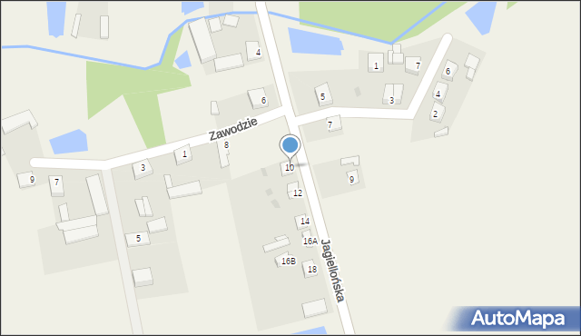 Dzierzgowo, Jagiellońska, 10, mapa Dzierzgowo