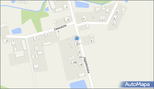 Dzierzgowo, Jagiellońska, 12, mapa Dzierzgowo