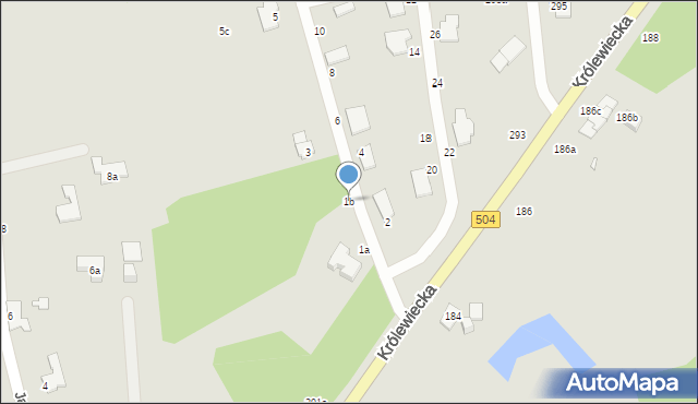 Elbląg, Jarzębinowa, 1b, mapa Elbląga