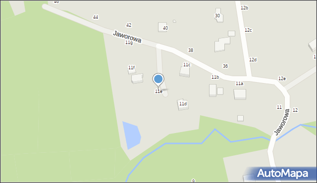 Elbląg, Jaworowa, 11e, mapa Elbląga