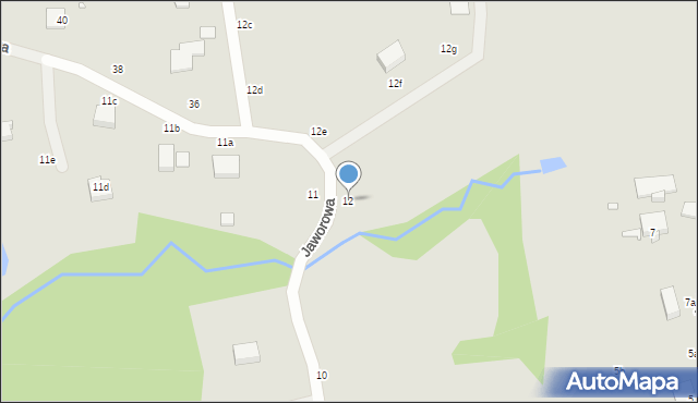 Elbląg, Jaworowa, 12, mapa Elbląga