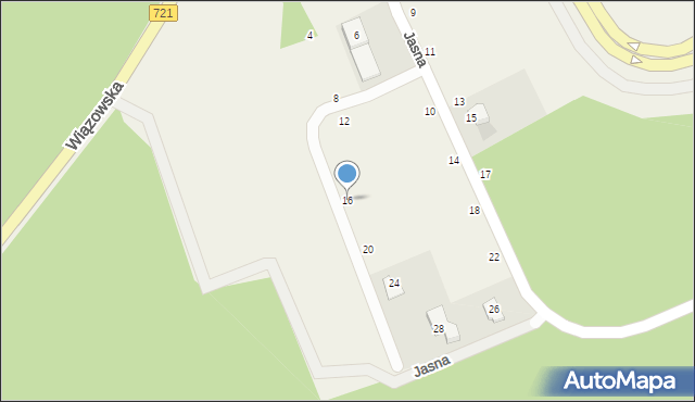 Emów, Jasna, 16, mapa Emów