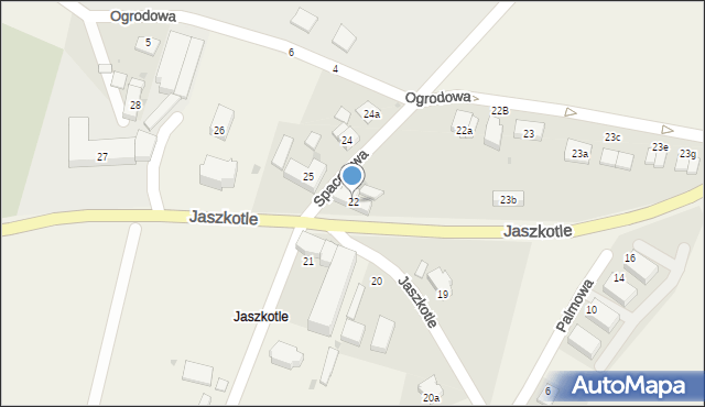 Gądów, Jaszkotle, 22, mapa Gądów