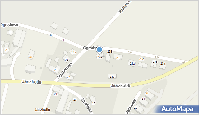 Gądów, Jaszkotle, 22a, mapa Gądów