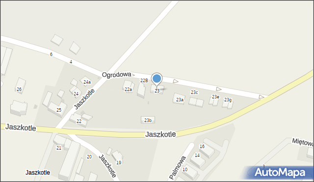 Gądów, Jaszkotle, 23, mapa Gądów