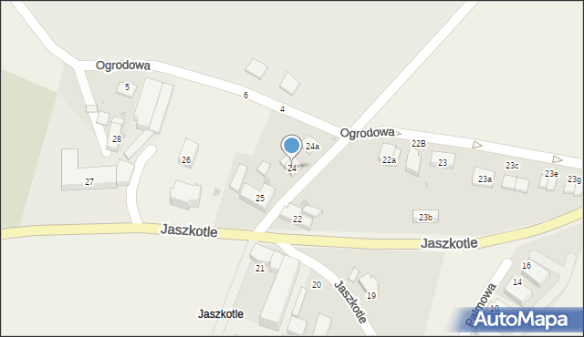 Gądów, Jaszkotle, 24, mapa Gądów