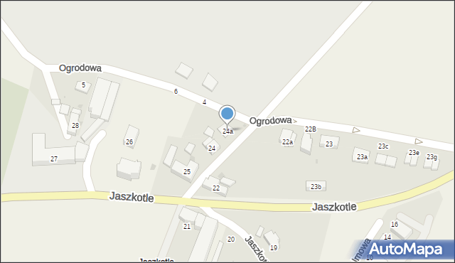 Gądów, Jaszkotle, 24a, mapa Gądów