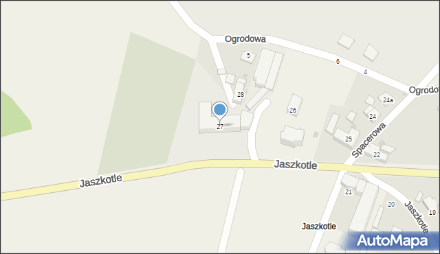 Gądów, Jaszkotle, 27, mapa Gądów