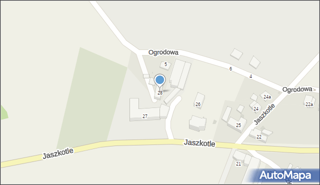 Gądów, Jaszkotle, 28, mapa Gądów