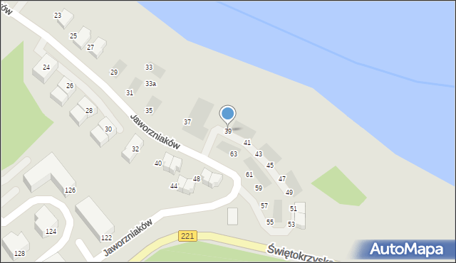 Gdańsk, Jaworzniaków, 39, mapa Gdańska