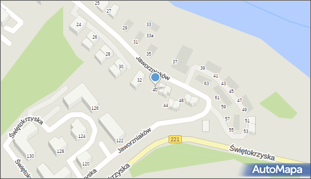 Gdańsk, Jaworzniaków, 40, mapa Gdańska