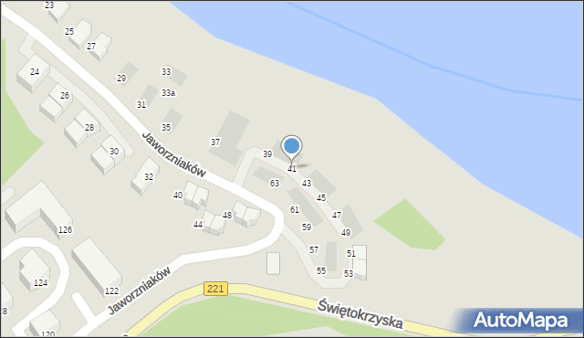 Gdańsk, Jaworzniaków, 41, mapa Gdańska