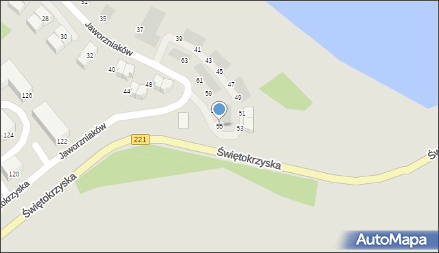 Gdańsk, Jaworzniaków, 55, mapa Gdańska