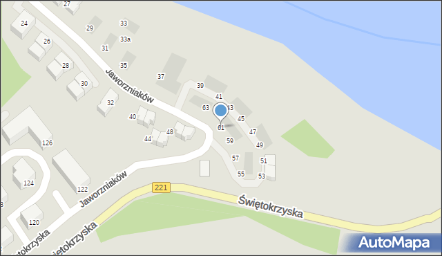 Gdańsk, Jaworzniaków, 61, mapa Gdańska