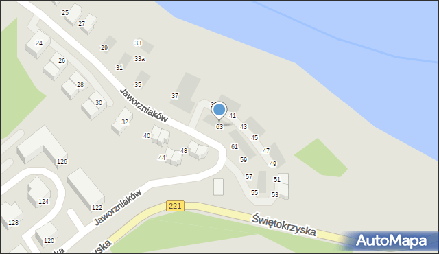 Gdańsk, Jaworzniaków, 63, mapa Gdańska