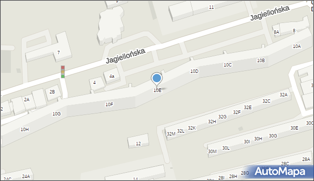 Gdańsk, Jagiellońska, 10E, mapa Gdańska