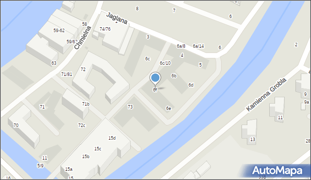 Gdańsk, Jaglana, 6f, mapa Gdańska