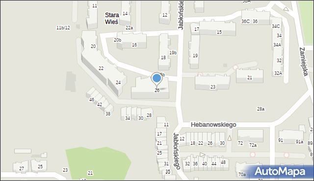 Gdańsk, Jabłońskiego Henryka Hubertusa, 26, mapa Gdańska