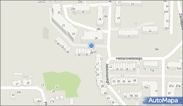 Gdańsk, Jabłońskiego Henryka Hubertusa, 28, mapa Gdańska