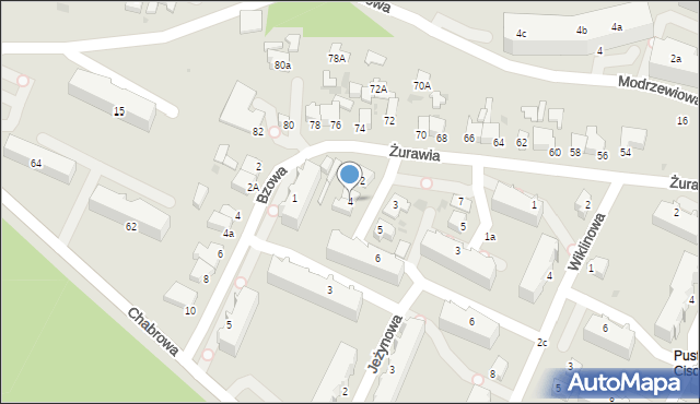 Gdynia, Jaśminowa, 4, mapa Gdyni