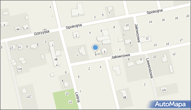 Giełczyn, Jałowcowa, 3, mapa Giełczyn