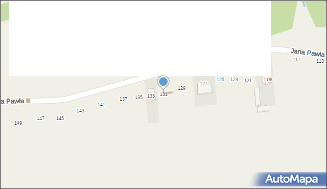 Gliniana Góra, Jana Pawła II, 131, mapa Gliniana Góra