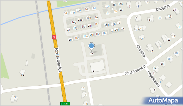 Głogów Małopolski, Jana Pawła II, 1a, mapa Głogów Małopolski