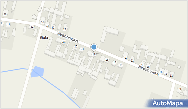Gola, Jaraczewska, 19, mapa Gola