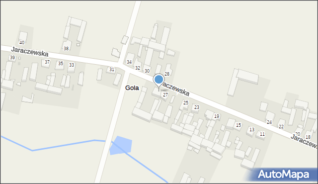 Gola, Jaraczewska, 29, mapa Gola