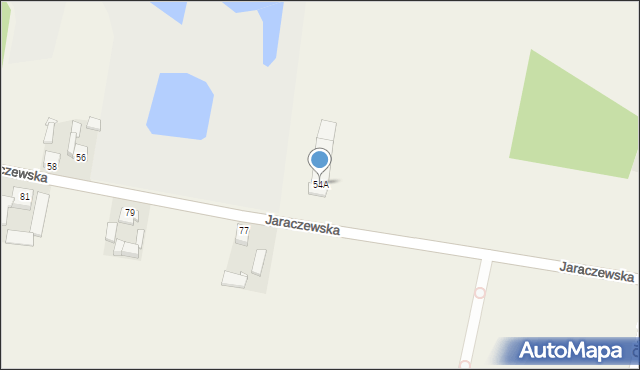 Gola, Jaraczewska, 54A, mapa Gola